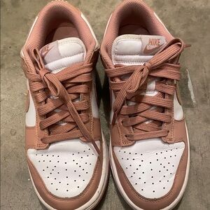Nike Rose and White Athletic Shoes